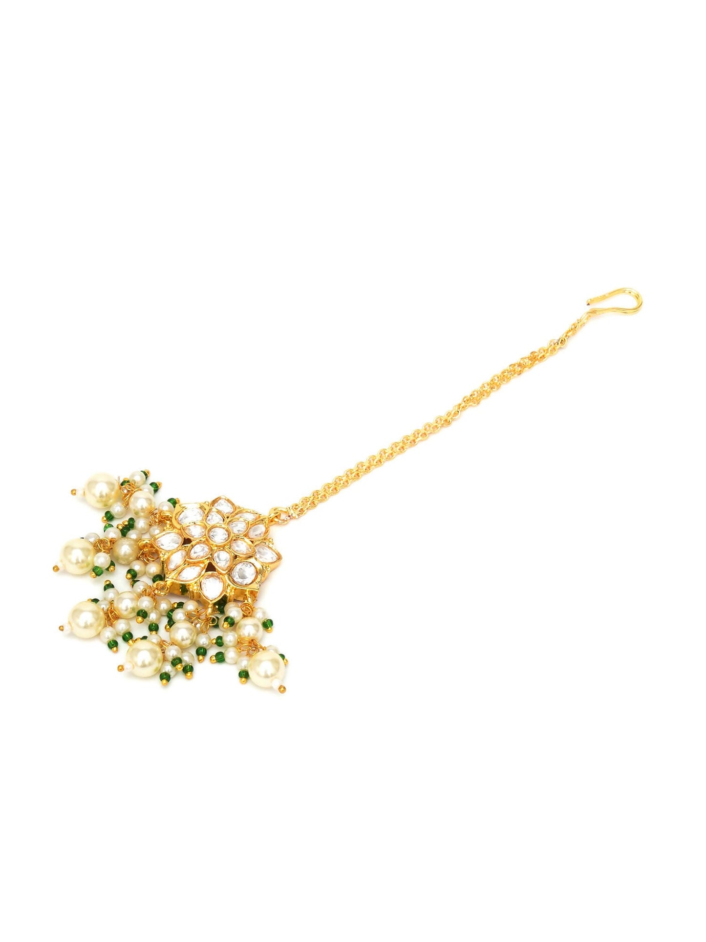 Kundan Maang Tikka (Gold) - Ruby Raang | Swadesiicart