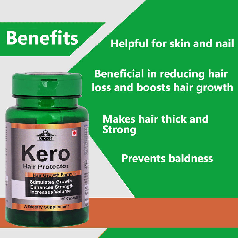Cipzer Kero Hair Protector Capsules - Swadesiicart