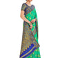 Mimosa Women's Green Banarasi Chiffon Saree | Swadesiicart
