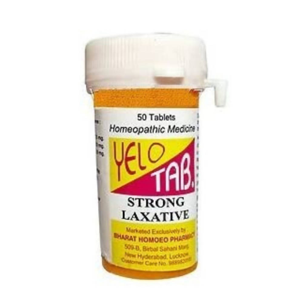 Bharat Homeo Yelo Tab Strong Laxative Tablets | Swadesiicart