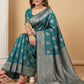 Shree Shyam Fashion Sea Green Silk Blend Saree
