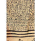 A R Silk Women's Block Print Chanderi Cotton Dark Golden Dupattas and Chunnis