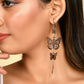 VOJ Women Rhodium-Plated Butterfly style Stainless Steel Drops & Danglers Earrings - Swadesiicart