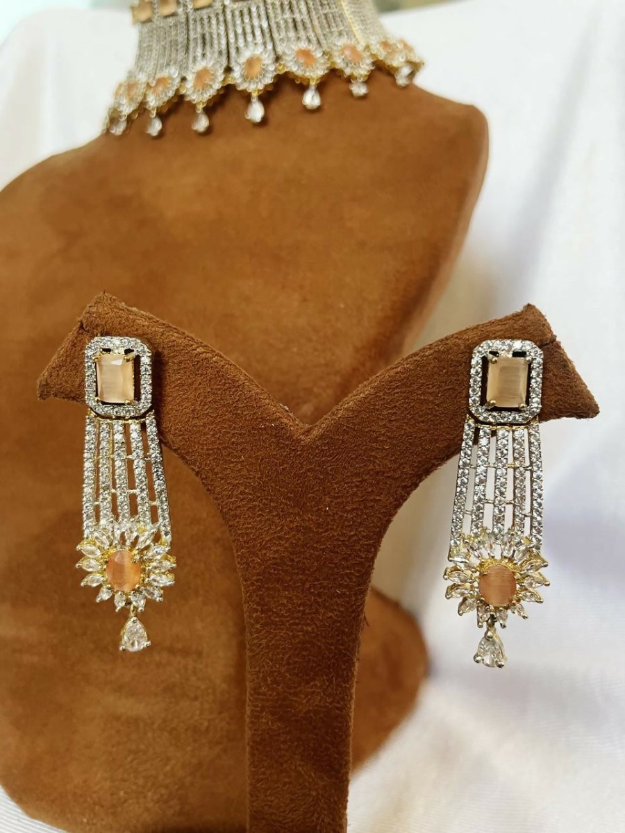 American Diamond Yellow Set By House of Ree - Swadesiicart