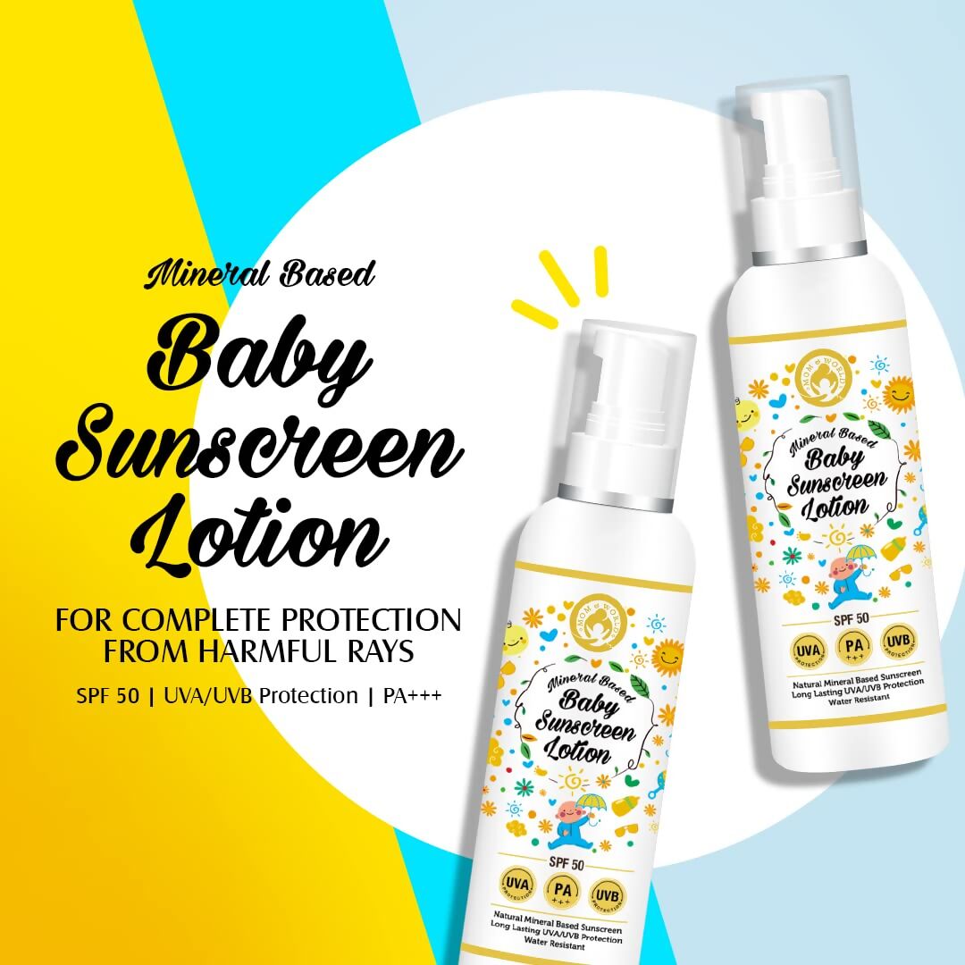 Mom & World Baby Sunscreen Lotion - Swadesiicart