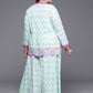 Ahalyaa Women's Traditional wear Co-ords - Blue - Swadesiicart