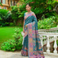 Vishnu Weaves Women's Rama Banarasi Silk Kashmiri Woven Saree with Blouse - Swadesiicart