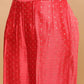 BohoJazz Nazm Embroidered Kimono Sleeves Kurta with Banarasi Pants and Dupatta - Red | Swadesiicart