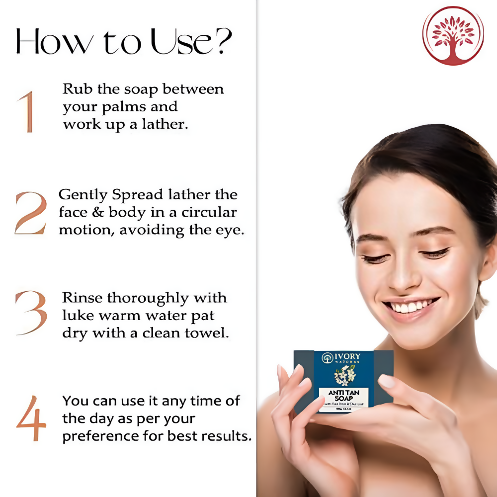Ivory Natural Tan Soap - Tanning, Protect From Uv Rays For Both Men & Women | Swadesiicart