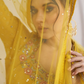 Lorenvalley Fashion Yellow Chinon Embroidery with Sequince Work Salwar Lehenga Stitched | Swadesiicart