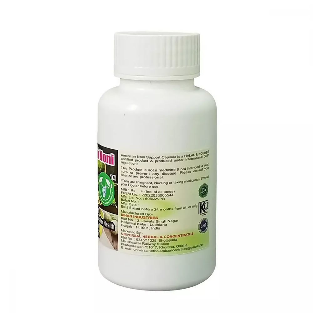 Universal Herbal & Concentrates American Noni Support Capsules | Swadesiicart