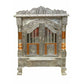 Silver Coated and Copper 2 Door Open Pooja Mandir / Pooja Mandiram Silver Coated and Copper