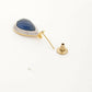 Nuyug 22K Gold Plated Azure Muse Contemporary Drop Earrings | Swadesiicart