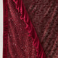 Maroon Lycra Embossed Fancy Velvet, Sequins Embroidery, Frill Details Saree - Norita Hit Design - Swadesiicart