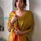 Shree Shyam Fashion Tissue Silk Mustard Saree