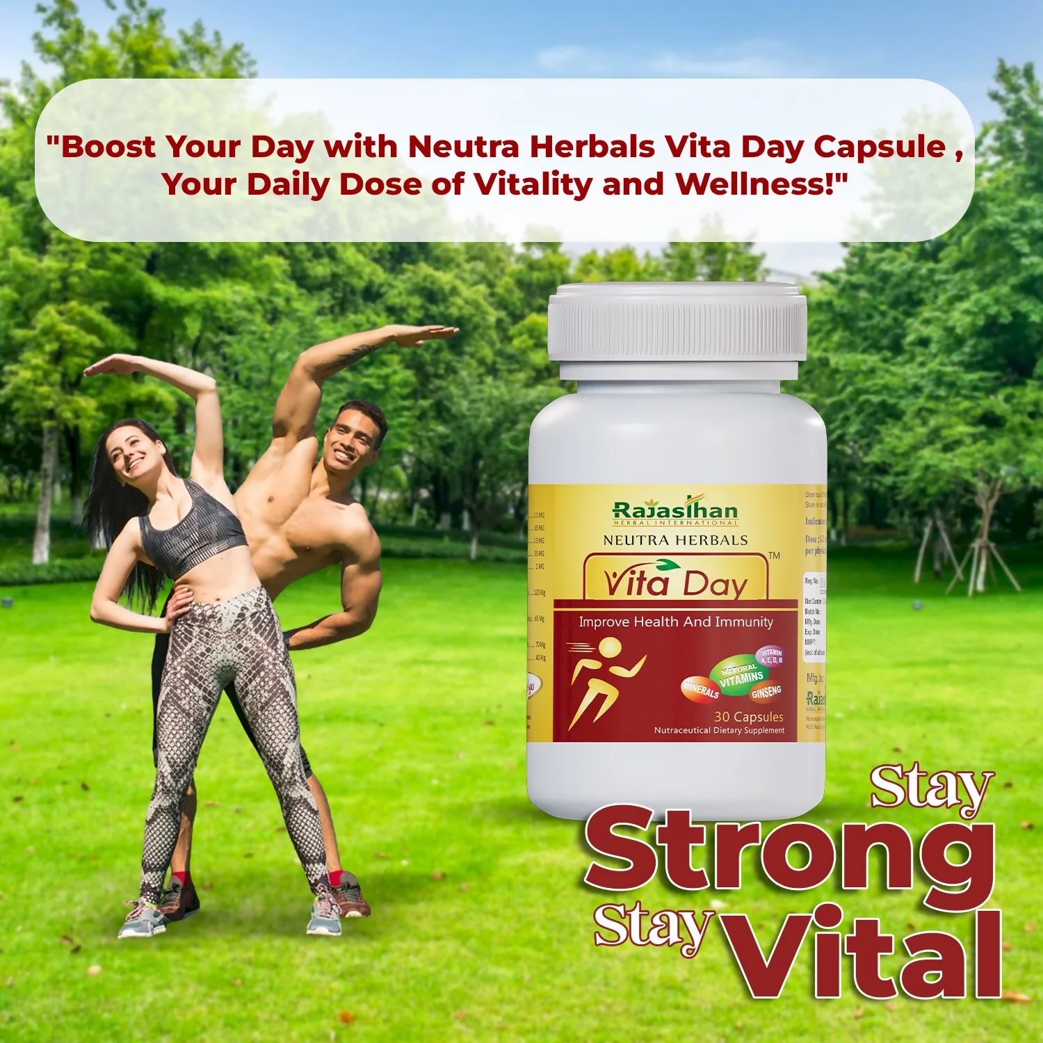 Rajasthan Herbals Neutra Herbals Vita Day Capsules | Swadesiicart