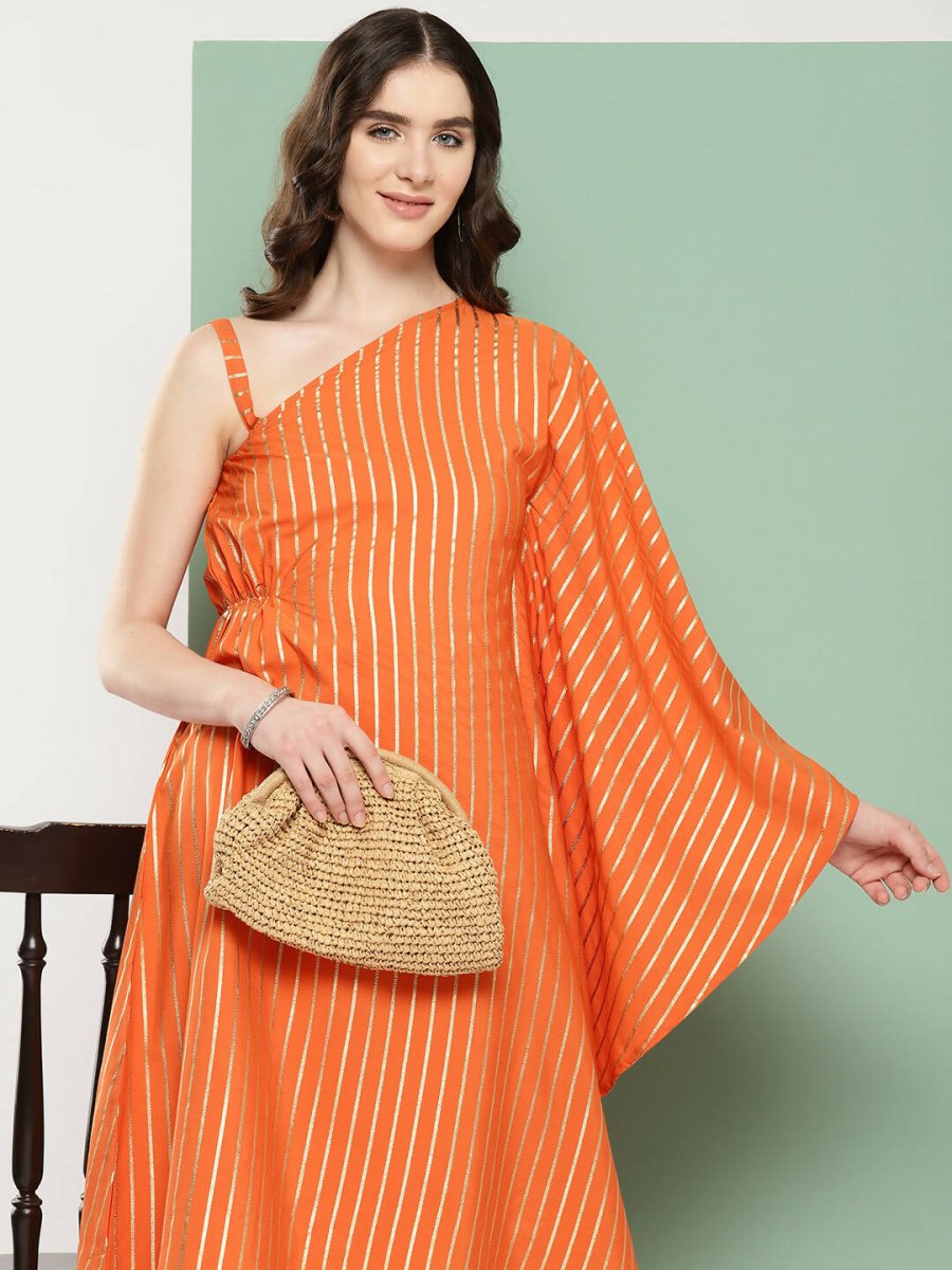 Ahalyaa Women's Traditional Wear Co-ods - Orange