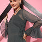 Ahalyaa Women's Traditional Wear Co-ods - Grey | Swadesiicart