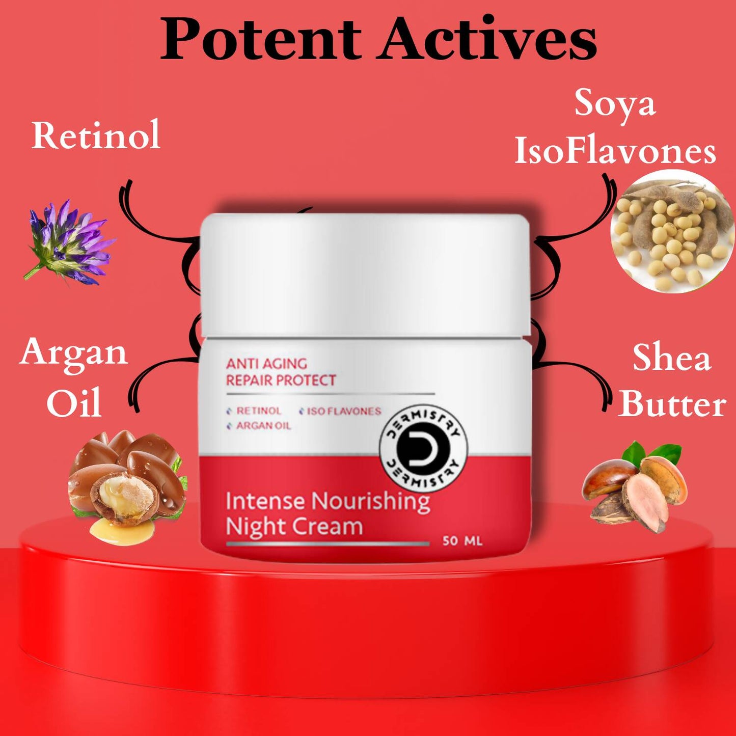 Dermistry Anti Aging Intense Nourishing Night Cream & Instant Intense Face Mask - Swadesiicart