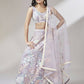 House of Panchhi Muave Net Sequinse Work Lehenga & Blouse with Dupatta | Swadesiicart