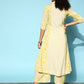 Ahalyaa Women Yellow Colour Crepe Printed Kurta Pant Set | Swadesiicart
