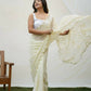 Vamsee Kimora White Georgette Saree - Swadesiicart