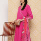 Ahalyaa Women's Traditional wear Kurta Set - Pink | Swadesiicart