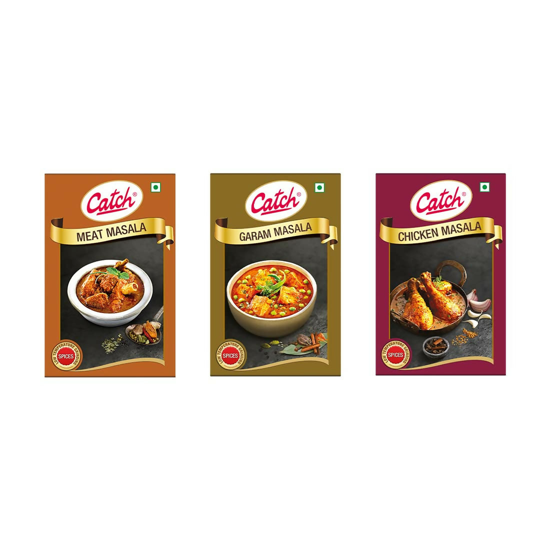 Catch Masala & Spices - Meat Masala 100 gms + Chicken Masala 100 gms + Garam Masala 100 gms - Swadesiicart