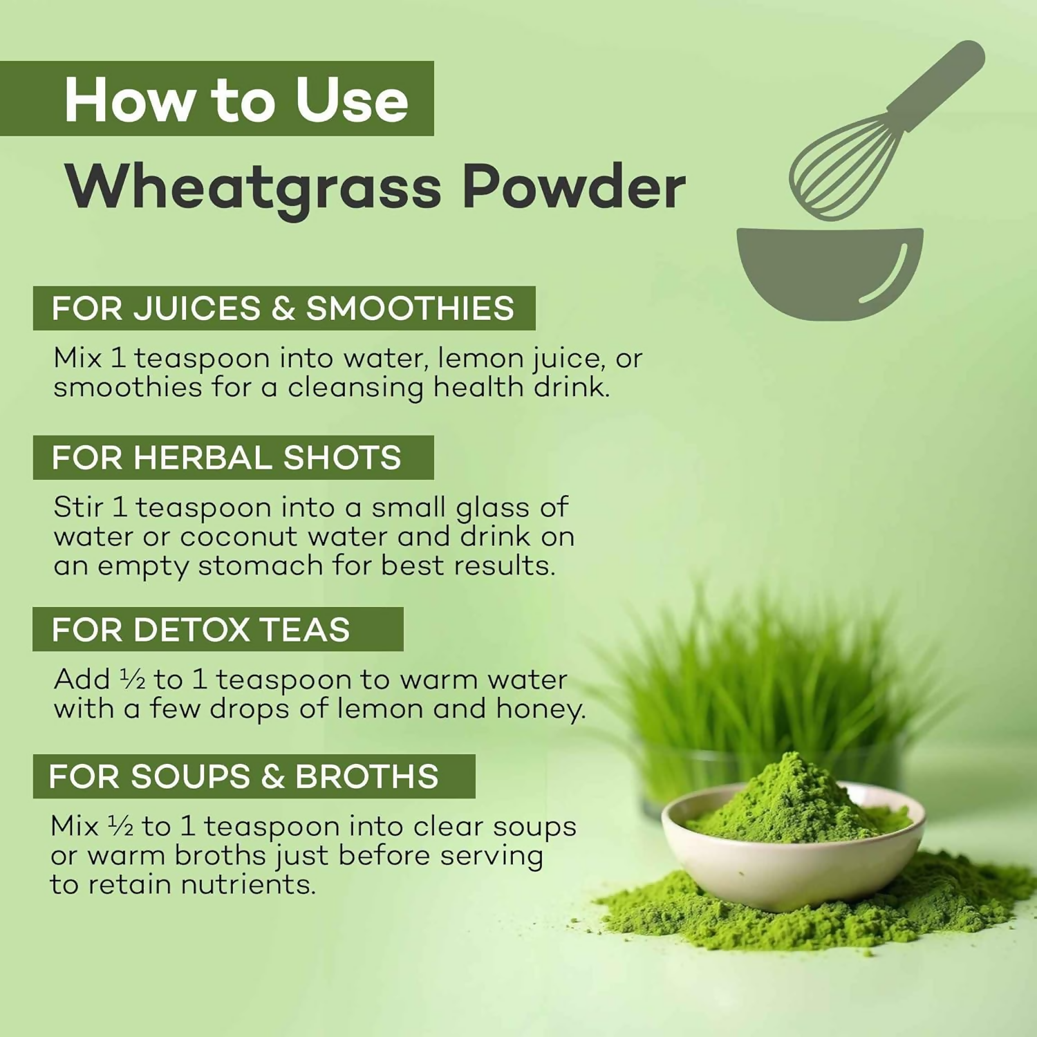 Ishva Wheatgrass Powder Pure & Natural Superfood Detoxifies, Supports Digestion & Promotes Vitality | Swadesiicart