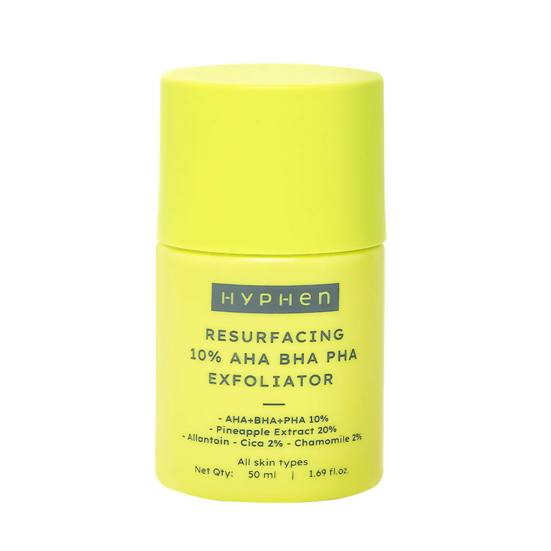 Hyphen By Kriti Sanon Resurfacing 10% AHA BHA PHA Exfoliator With 20% Pineapple Extract, Smoothens Texture, Unclogs Pores, Non-irritating | Swadesiicart