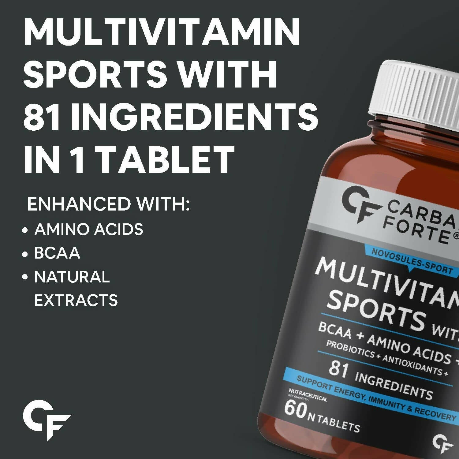 Carbamide Forte Multivitamin Sports Tablets | Swadesiicart