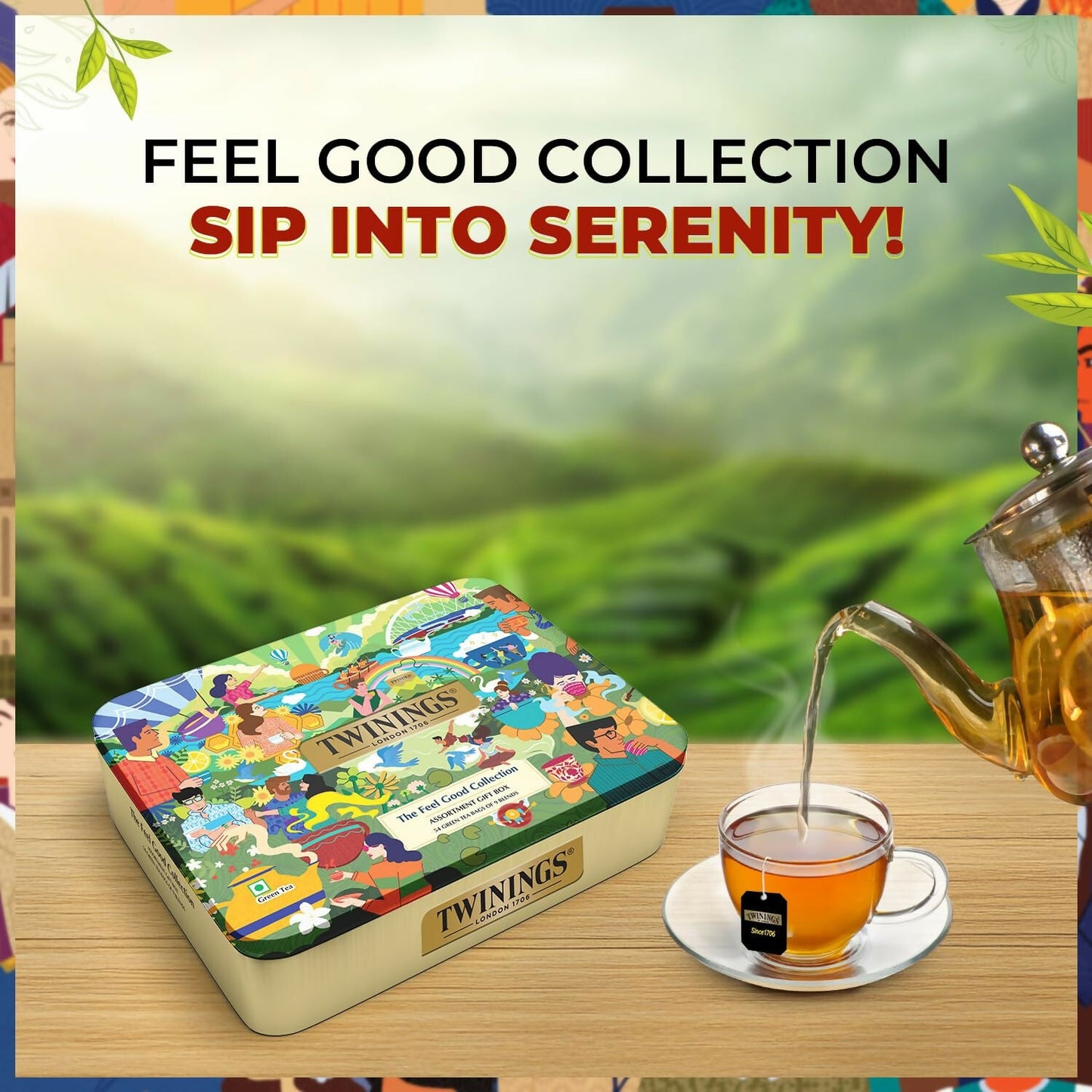 Twinings The Feel Good Collection Assortment Tea Gift Set | Swadesiicart