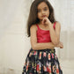 Aayaa Designer Embroidery Thread With Sequance Work Kids Lehenga Choli - Multi Color