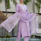 The52 Lavender Women's Beautiful Thread work Rayon Fabric with Straight Kurta, Pant and Dupatta Set - Swadesiicart