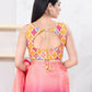 Joban Fashion Yellow Bandhani Sleeveless Back Open Blouse - Swadesiicart