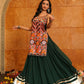 AI Fashion Green Georgette Designer Navratri Wear Lehenga Choli Collection