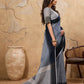 Shree Shyam Fashion Denim Grey Linen Saree