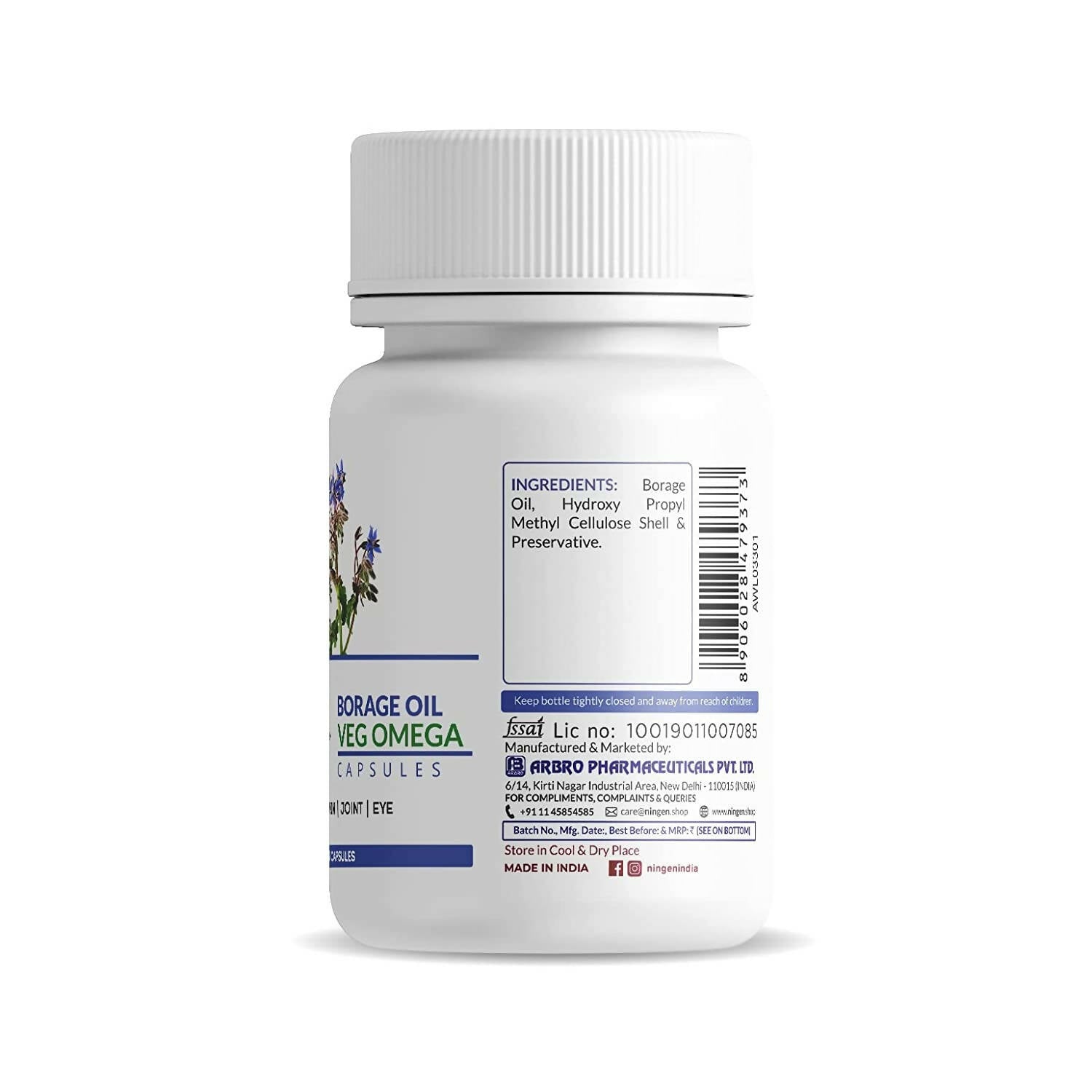 Ningen Borage Oil Capsules - Swadesiicart