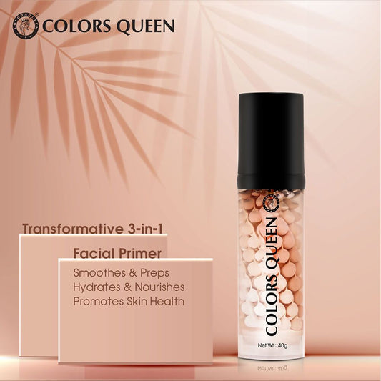 Colors Queen 3 in 1 Facial Primer - 01 Peach | Swadesiicart