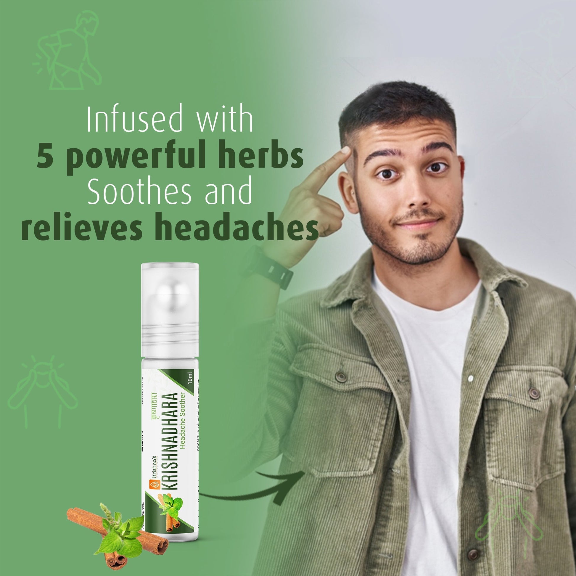 Krishna'S Herbal & Ayurveda Krishnadhara Roll On | Swadesiicart
