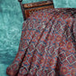 Shades Of Dark Rust Geomatrical Design Semi Chanderi Saree By Gayathri Reddy Designer Studio | Swadesiicart