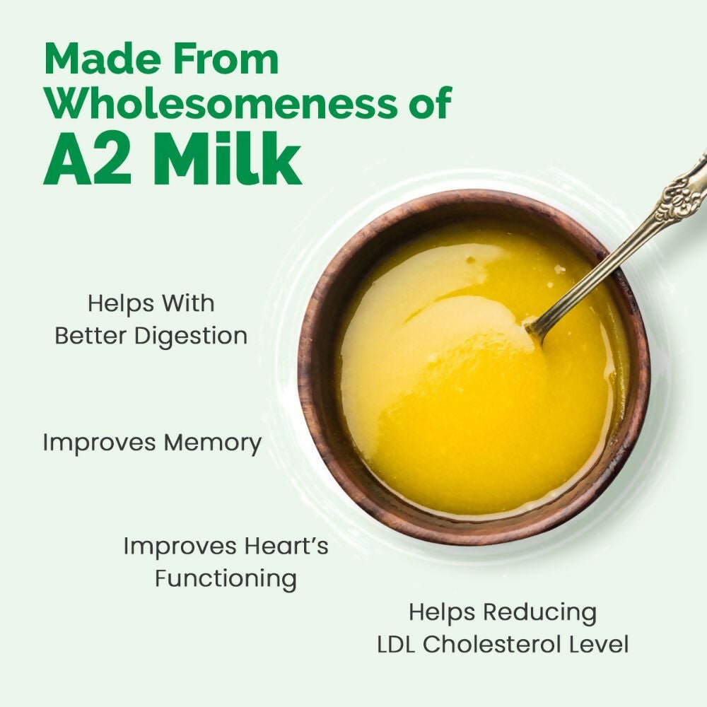 Auric A2 Bilona Desi Cow Ghee - Pure Brijwasi Ghee - Bilona Curd Churned - Swadesiicart
