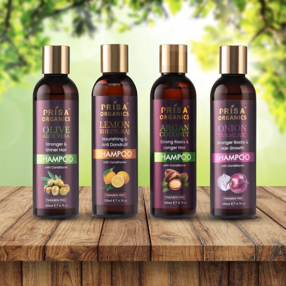 Prisa Organics Lemon & Bhringraj Shampoo - Swadesiicart