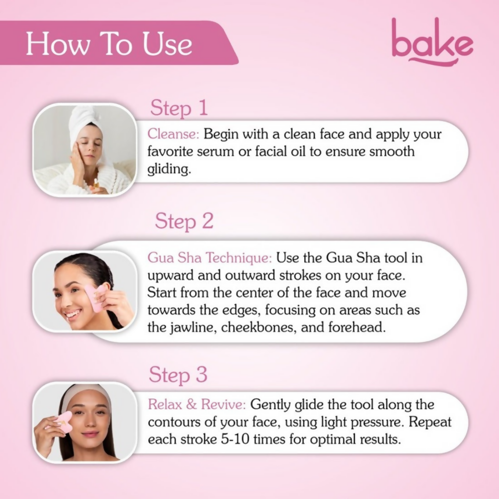 Bake Quartz Gua Sha Face Massage Tool | Swadesiicart