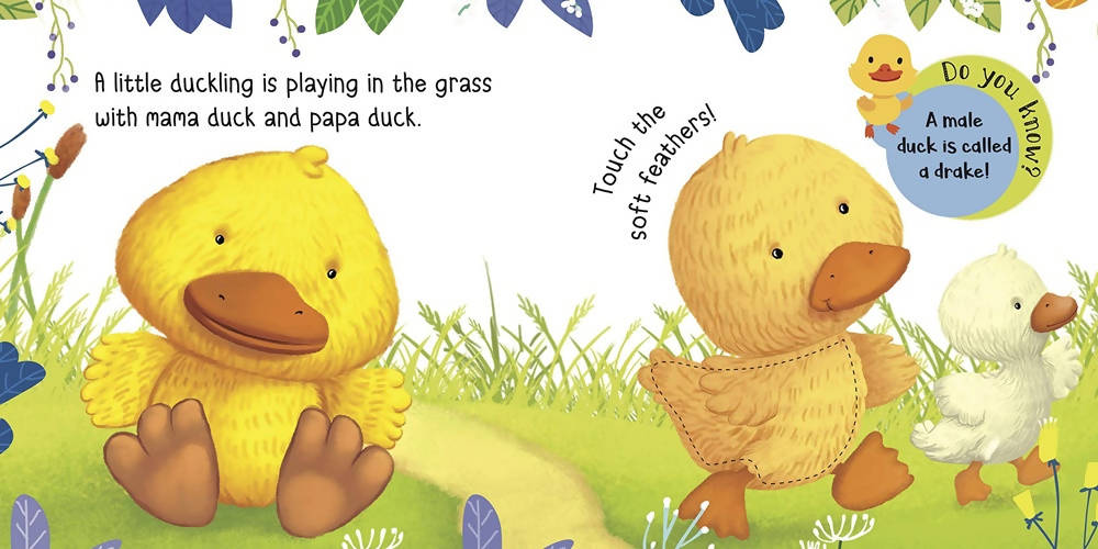 Om Touch And Feel Baby Animals Book - Swadesiicart