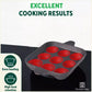 The Indus Valley 9 Pit/Cup CASTrong Cast Iron Paniyaram/Appe Pan+ Spatula, Pre-seasoned, Natural Nonstick, 100% Pure, Toxin-free, 18.2 cm, 1.34 kg