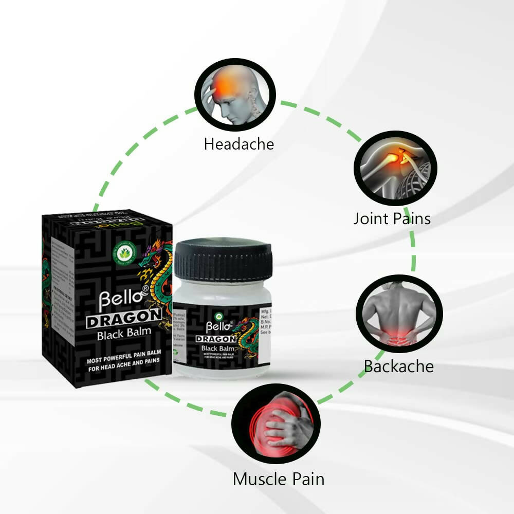 Bello Herbals Dragon Black Balm - Swadesiicart