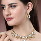 NVR Women's Gold Kundan-Studded Handcrafted Jewellery Set - Swadesiicart