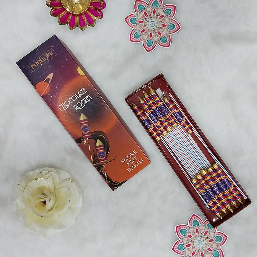 Dibha Ruchoks Diwali Premium Chocolate Rocket Gift Pack - Swadesiicart
