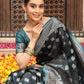 Shree Shyam Fashion Teal Silk Saree